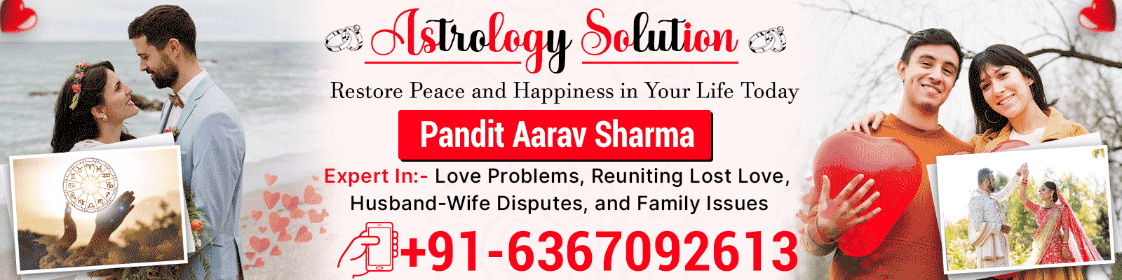Astrologer Aarav Sharma Ji +91-6367092613